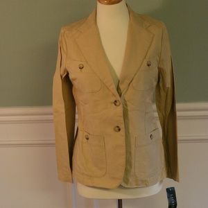 Ralph Lauren taupe blazer jacket. NWT. 8P